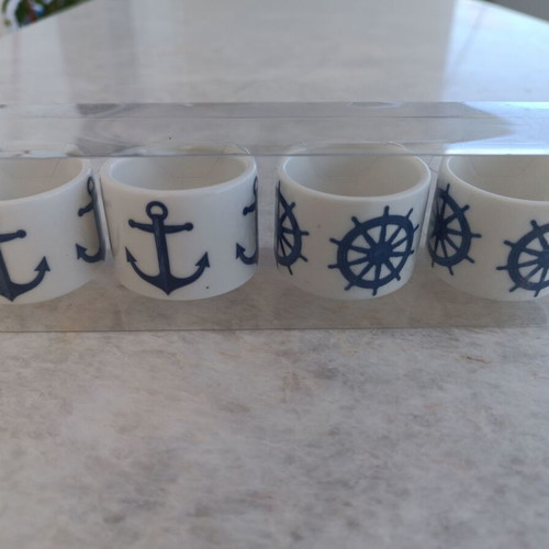 Napkin rings new with anchor design