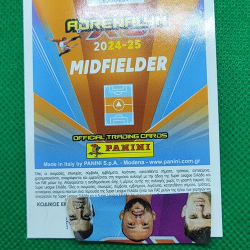 Mouzakitis Talent Adrenalyn XL Panini Greek Superleague 24-25 card new