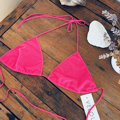 Triangle Bralette Veloudakis new, pink, size small