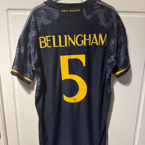 Real Madrid jerseys 4 pieces like new with Mbappe, Vinicius, Bellingham, Beckham