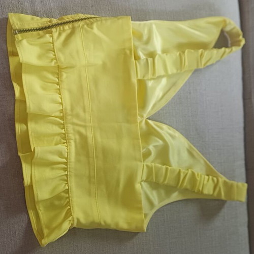 Toi&Moi yellow crop top like new, size S