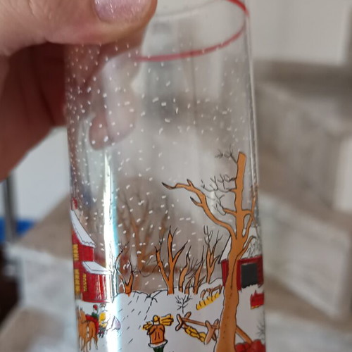 Christmas Glasses set of 6 new