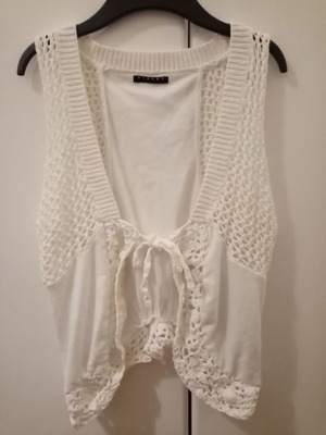 Sisley vest small white like new