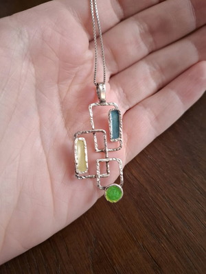 Handmade 925 silver necklace like new