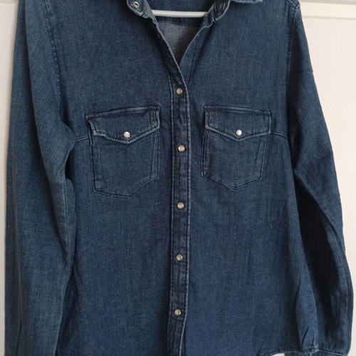 Denim blue shirt H&M size XXL with large fit, like new