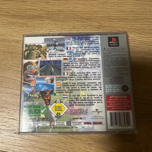 Crash Bandicoot 3: Warped PlayStation PS1 used with manual