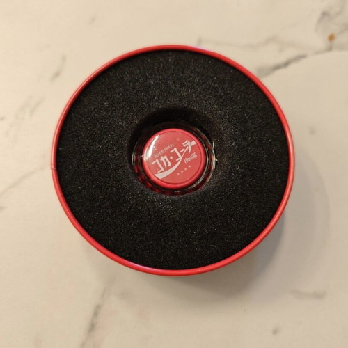 Fiji Coca-Cola Japan Logo Edition $1 Silver Coin 2020, bottle cap proof