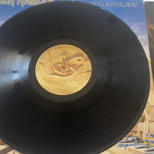 Iron Maiden Powerslave LP vinyl first press 1984 like new metal