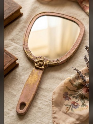 Hand mirror vintage used