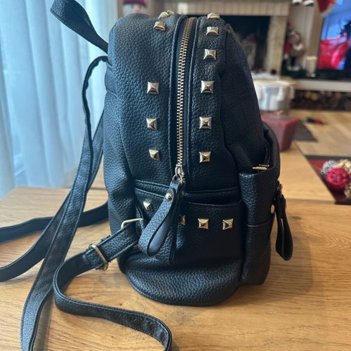 Black backpack with studs like new