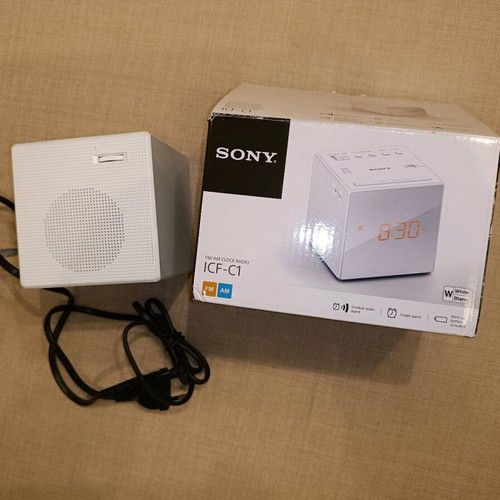 Sony ICF-C1 FM-AM clock radio new, tabletop alarm clock