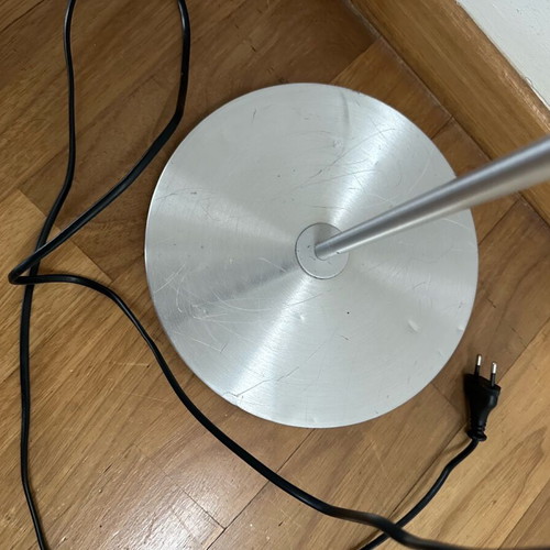 Ikea Lersta floor lamp, silver with black cord