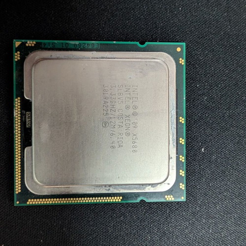 Intel Xeon X5680 processor used, 6 cores 12 threads, LGA1366