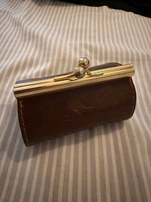 Shogun leather coin wallet new, brown