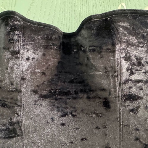 Velvet corset Milavitsa new, black, GB 34B / F 90B / Bel 75B