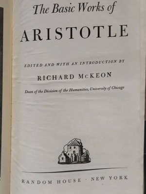 The Basic Works of Aristotle used, English