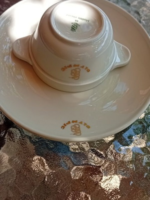 Olympic Airways vintage set with 26 saucers and 15 cups