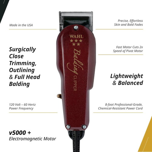 Wahl 5 Star Balding Clipper V5000 like new, zero overlap