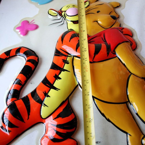 Winnie The Pooh & Tiger πλαστική διακοσμητική αφίσα τοίχου 45cm Disney καινούργιο