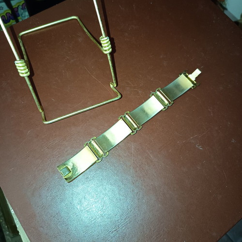 Bracelet No.3 handmade with golden details, like new