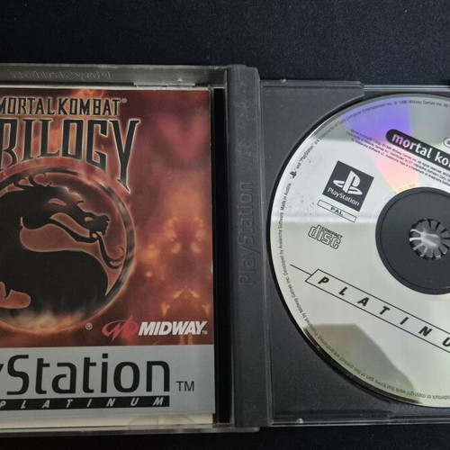 Mortal Kombat Trilogy PlayStation 1 used, platinum PAL