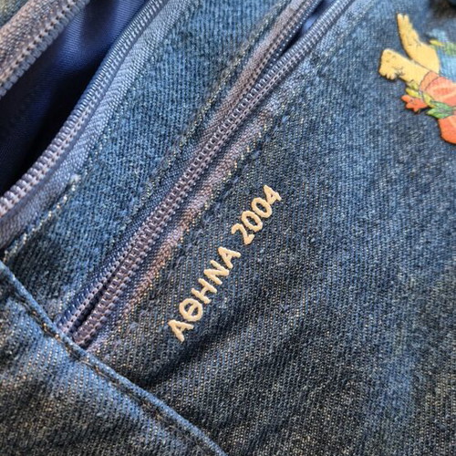 Collectible Athens 2004 Olympic Games denim waist bag like new