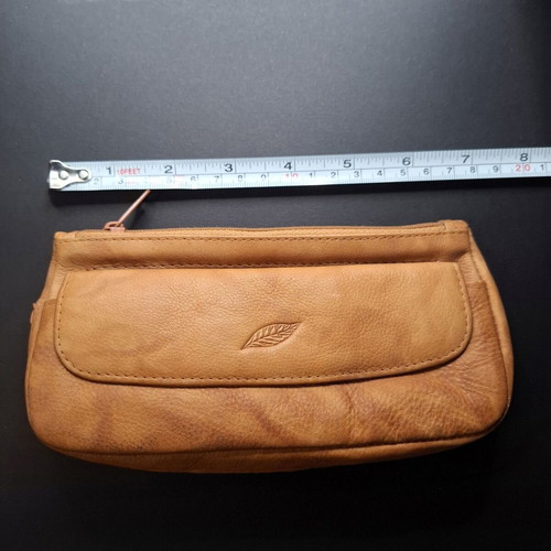 Leather Pipe And Tobacco Case new, brown