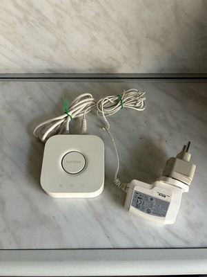Philips Hue Bridge used with English plug, adaptor and utp cable