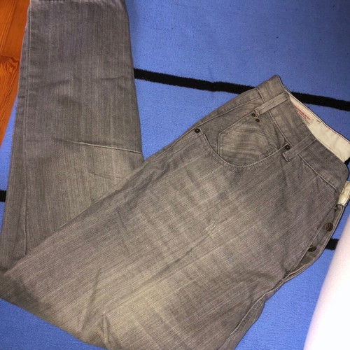 Men's denim pants used, light gray, size 33