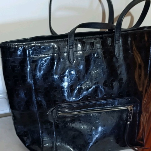Karl Lagerfeld shoulder bag black patent leather like new