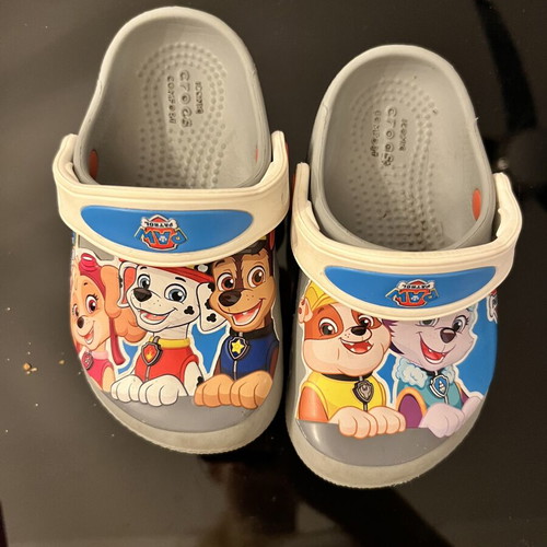 Crocs Paw Patrol slippers like new, kids' size 24-25