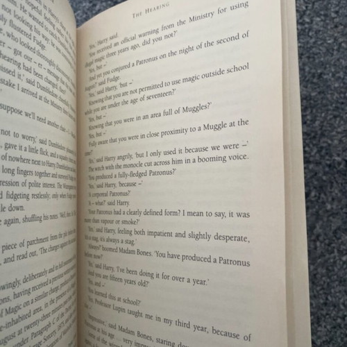 Harry Potter and the Order of the Phoenix book used, first edition, rare misprint