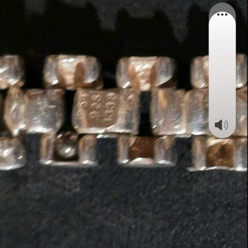 Necklace Asimohryso 935 stamp like new, 68 grams silver