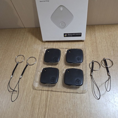 GRTSZ Sualio Tag Dual Bluetooth trackers set of 4 black new