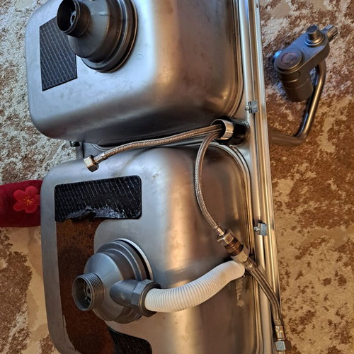 Teka sink used with new faucet and filter