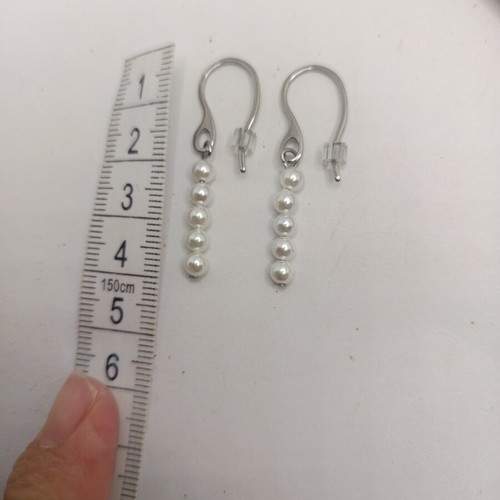 Earrings with Natural Pearls made of Stainless Steel new