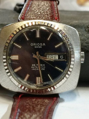 Ρολόι Oriosa vintage μεταχειρισμένο, 25 ρουμπίνια, incabloc