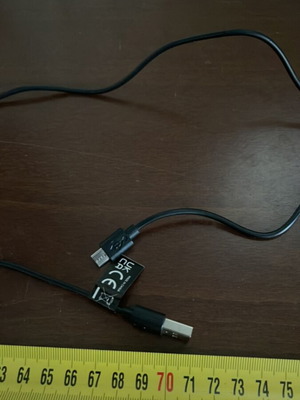 USB cable male to micro USB male 60cm like new