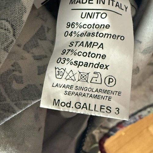 Cotton dress multicolor, size M, like new, Made in Italy