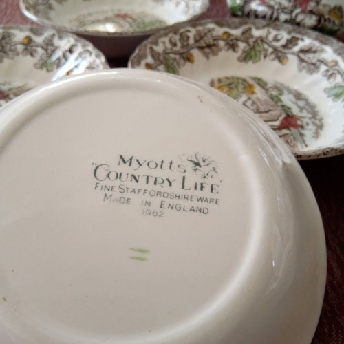 Vintage Myotts Counry Life dinnerware