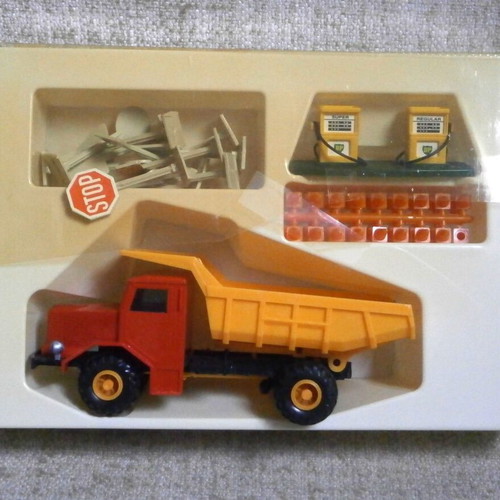 Joy Toy Krupp plastic toy truck, vintage, new in box