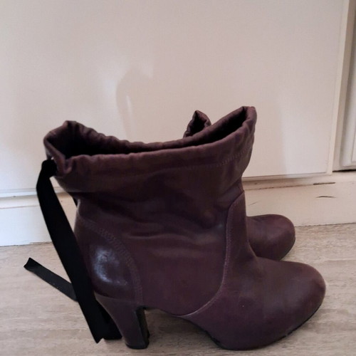 Killah leather ankle boots used, purple, size 39