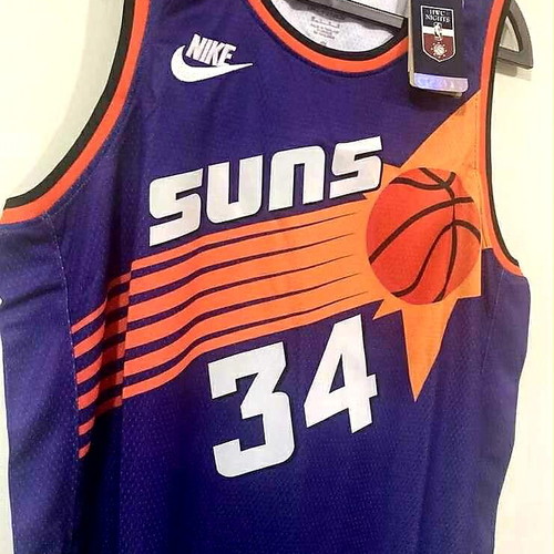 Nike Charles Barkley Suns HWC Nights Swingman Jersey size L new