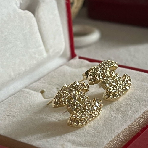 Chanel women's earrings new, gold and silver