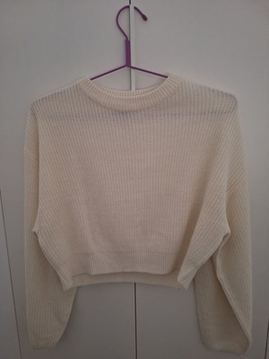 Thin H&M sweater like new, white, size S