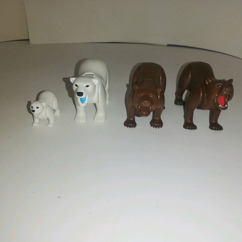 Playmobil 4 bears pack like new