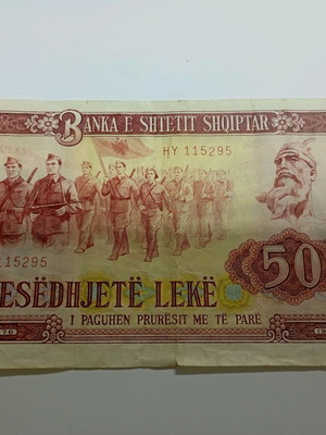 50 Leke 1976 used, Albania