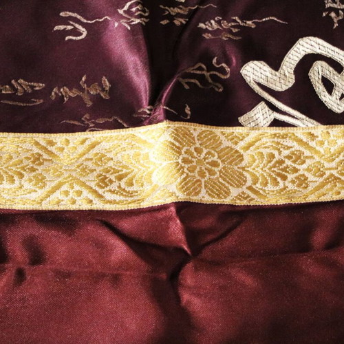 Pillowcase dark brown 77x75 cm 100% Siam silk