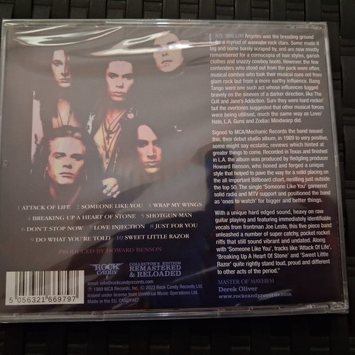 Bang Tango Psycho Cafe CD deluxe remastered, new, AOR hard rock