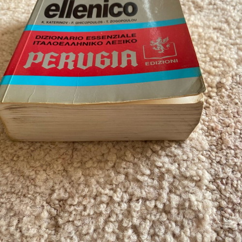 Italian Dictionary Perugia used